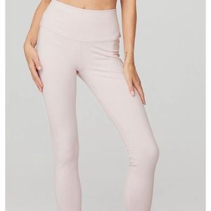 Alo Yoga High Waist Airbrush Legging in Soft Pink
